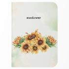 Caderno sem Pauta A5 - Fábrica de Pôster - Capa Flexível 80 Páginas 20x14cm - Sunflower