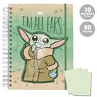 Caderno Smart Colegial 10 Mat 80Fl Baby Yoda Star Wars Dac