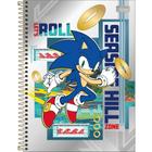 Caderno Sonic Let's Roll - 80 Folhas - Tilibra