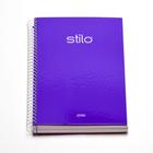 Caderno Stilo Jandaia Roxo Neon 10 Matérias 160 Folhas