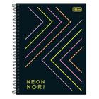 Caderno Tilibra Neon Kori 1 Matéria Colegial sem Pauta Espiral 80 Fls 31025