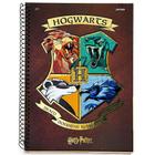 Caderno univ 1 mat 96 fls harry potter marrom - jandaia