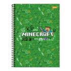 Caderno Univ. 1 Matéria 80Fls Minecraft 24 Verde Foroni
