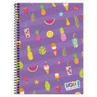 Caderno Univ 1 Matéria 96Fls Pop Collection Frutas Foroni