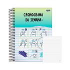 Caderno Univ. 10 Matérias 160fls Flork Cronograma Jandaia