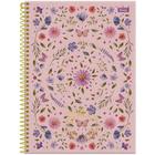 Caderno Univ. 10 Matérias 160fls Natureza Rosa Foroni