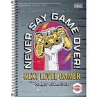 Caderno Univ CD Game Over 10 Matérias Pepper 160fls 2024 Tilibra