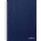 Caderno Universitário 01X1 Capa Dura Graffiato Azul 120 Folhas - Pacote com 4