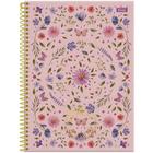 Caderno Universitário 1 Matéria 160Fls Natureza Rosa Foroni