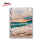 Caderno Universitário 1 Materia 96Fls Paisagem Happy Credeal