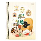 Caderno Universitário 1 Matéria Capa Dura Purrfect Cats c/80 Folhas Tilibra