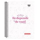 Caderno Universitário 1 Matérias Happy Life 80 Folhas