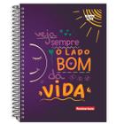 Caderno Universitário 1 Matérias Happy Life 80 Folhas