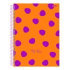 Caderno universitario 10 materias 160 folhas my honey cd