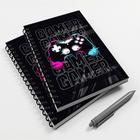 Caderno Universitário 200 fls 10 Mat. Gamer Joystick Mod. 02 - Premium