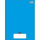 Caderno universitario 96 folhas capa dura costurado d+ azul - 116785