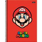 Caderno universitario capa dura 160f super mario bros