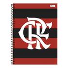 Caderno Universitário Capa Dura Flamengo 10 Matérias Foroni