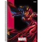 Caderno Universitário Espiral Capa Dura 160 folhas - 10 matérias Feiticeira Escarlate: Marvel