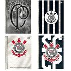 Caderno Universitário Espiral Corinthians 80 Folhas capa dura oficial - Foroni