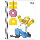 Caderno Universitário Espiral Simpsons Capa Dura 16 Matérias 256 Fls Tilibra