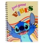 Caderno Universitario Stitch Feel Good Vibes 1Materia 80Fls