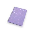 Caderno Wire ótima Ultra Coleção Romantic Lilas 1 ed - OTIMA EDITORA