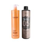 Cadiveu Shampoo Nutri Glow 980ml + Wess OX 5 Volumes 900ml