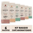 Café Em Pó Baggio, 6 Pacotes, 1.500g, Chocolate Trufado, Menta e Caramelo, Café Moído Aromatizado