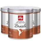 Café Moído Brasil 100% Arábica Illy 125G (3 Latas)