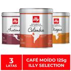 Café Moído, Illy Selection, 3 Latas de 125g - Illy Café