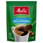 Café solúvel descafeinado granulado sachê melitta 40g
