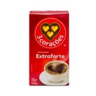 Café Torrado e Moído 3 Corações Extra Forte a Vácuo 500g