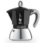 Cafeteira Bialetti Moka Induction 4 Cups Italiana Preta