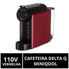 Cafeteira Cápsulas Delta Q, MiniQool, Vermelha, 110V