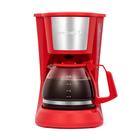 Cafeteira de gotejamento Holstein Housewares, 5 xícaras, vermelha com filtro