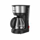 Cafeteira Elétrica 18 Xícaras 110V Café Nova com Colher Dosadora Amvox Acf 227 Preta Inox 127V