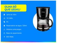 Cafeteira Elétrica Lenoxx Easy PCA018 18 Cafés - Preta