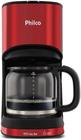 Cafeteira Elétrica Philco PCF41 Inox Red - Vermelha e Preta 30 Xícaras