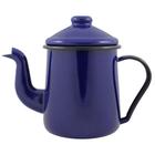 Cafeteira Esmaltada Tradicional Azul 1,1 Litros - Ewel