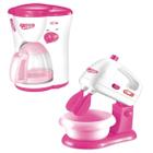 Cafeteira Expresso Infantil Brinquedo Cozinha + Batedeira