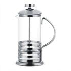 Cafeteira francesa decorada inox 1l com bule e prensa de vidro - Praça de oferta