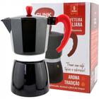 Cafeteira Italiana 450 Ml em Aluminio Cor Preta Serve 9 Xicaras Clink