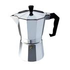 Cafeteira italiana 6 xicaras expresso grande moka luxo prata aluminio manual profissional - Yeet