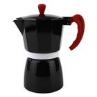 Cafeteira Italiana Cafe Express preta 6 Xicaras Black Manual - Clink