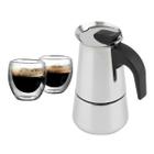 Cafeteira Italiana Moka 450Ml + 2 Copos Vidro Duplo 140Ml - Kadê