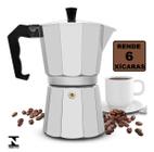 Cafeteira Italiana Moka 9 Xícaras Aluminio Café Expresso Cha