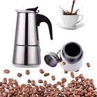 Cafeteira Italiana Moka Pequena 100ml Aço Inox Premium