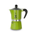 Cafeteira Italiana Moka Rainbow 130ml Alumínio Verde Bialetti