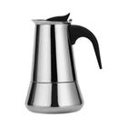 Cafeteira Moka Clássica De Aço Inoxidável Para Fogão, Para Casa, Camping E Restaurante